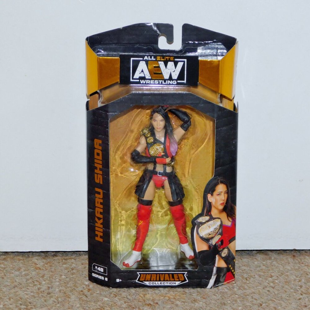 2021 Jazwares AEW Unrivaled Series 6 Hikaru Shida Figure MIB Brand New Wrestling